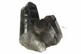 Dark Smoky Quartz Crystal Cluster - Brazil #234071-1